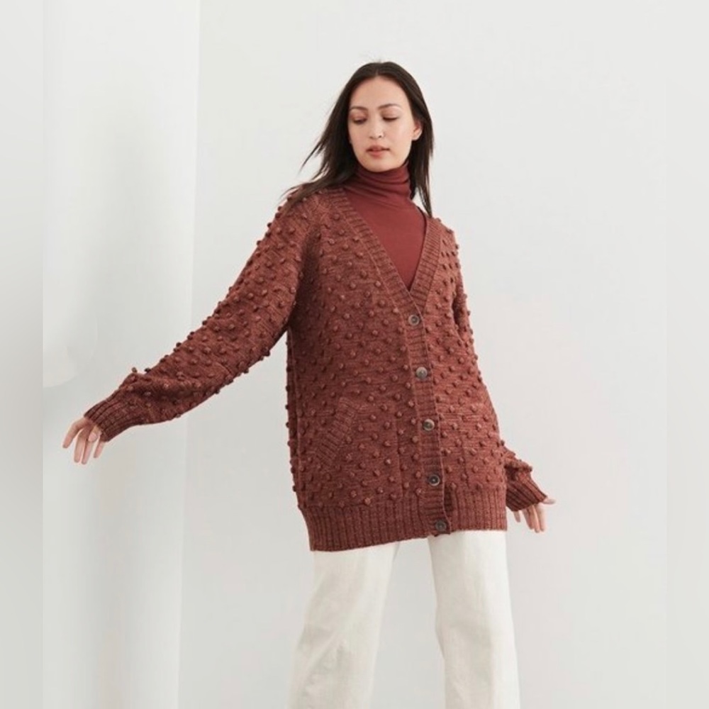 Misha and Puff long popcorn cardigan